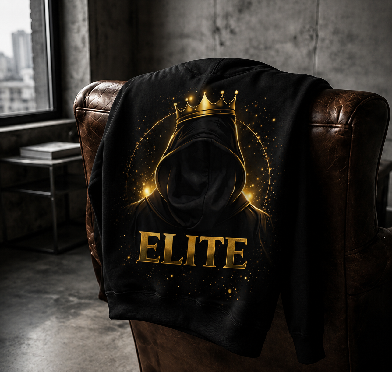 ELITE Herren Streetwear Hoodie – Royal King Style