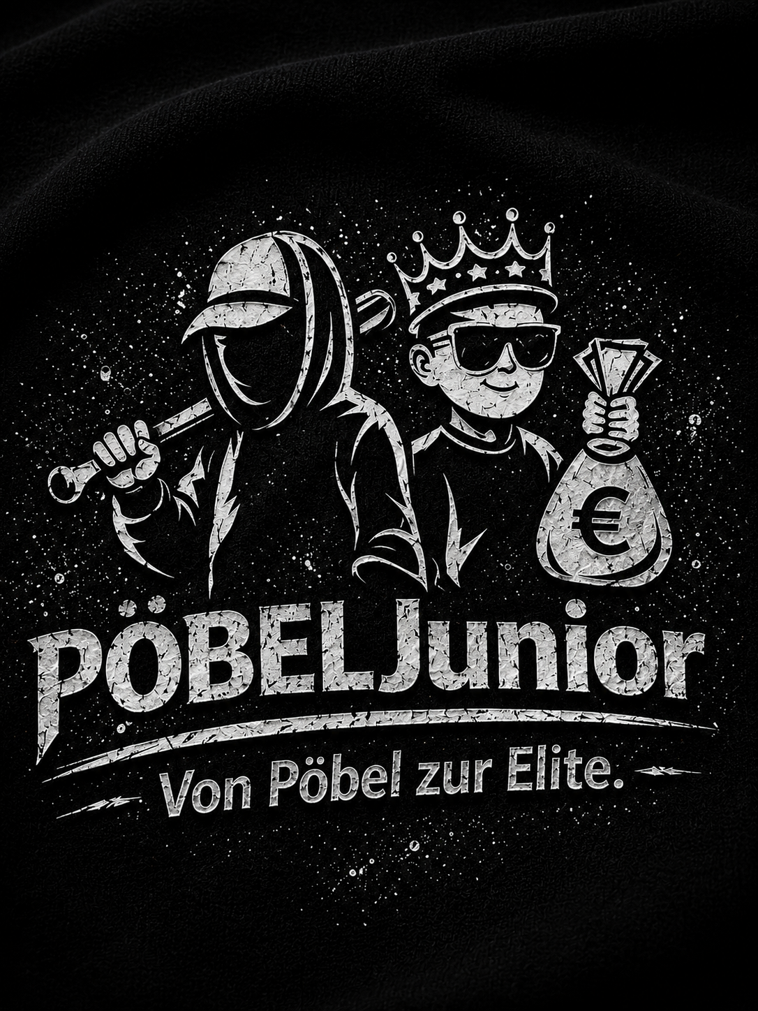 PÖBEL JUNIOR Kinder Hoodie – „Von Pöbel zur Elite“