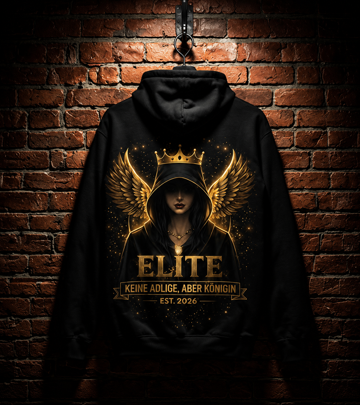 ELITE Damen Streetwear Hoodie – Royal Angel Style
