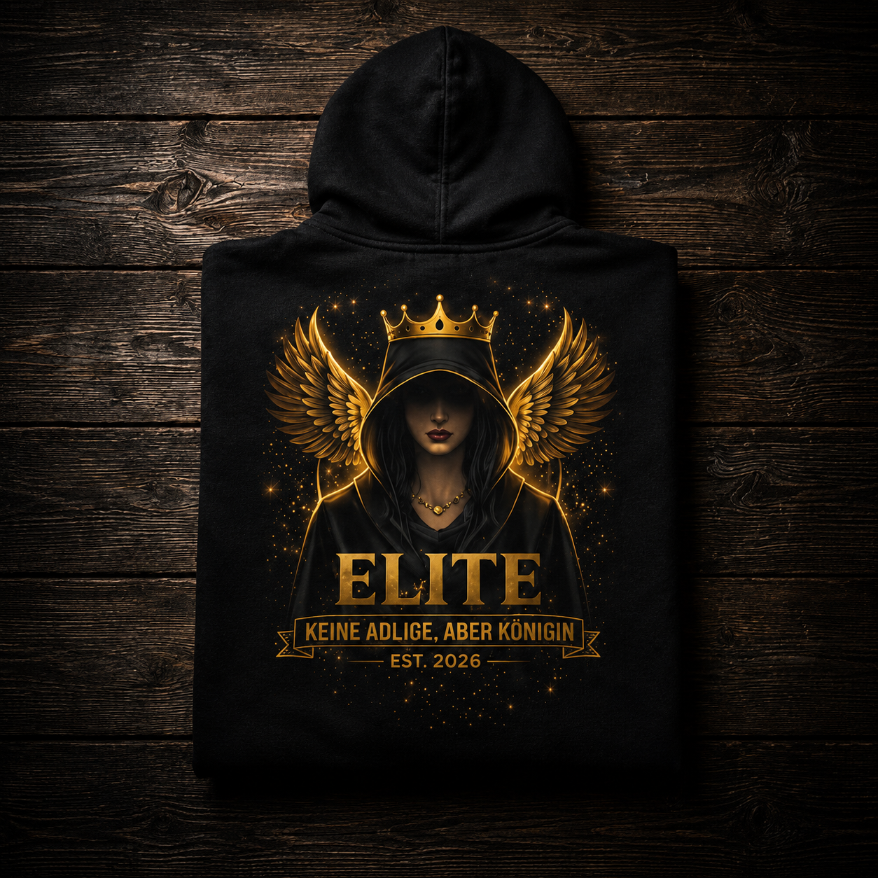 ELITE Damen Streetwear Hoodie – Royal Angel Style